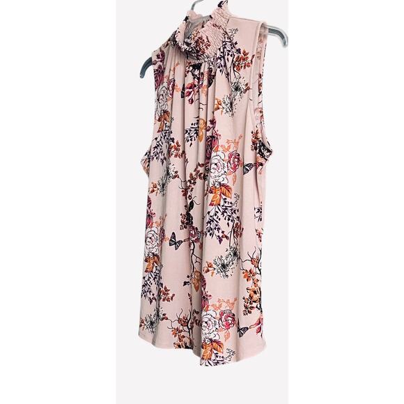 WORTHINGTON PETITE SLEEVELESS STAND-UP ELASTIC COLLAR, WOMENS, PXL, PINK PURPLE - Picture 4 of 10